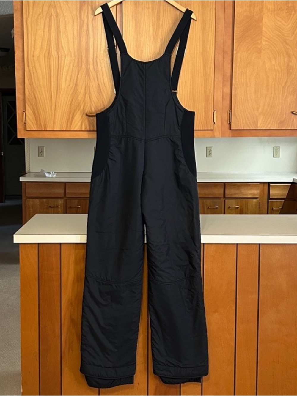 UAI Sport Black Ski Bibs Size 36 L Snow Pants Overalls Waterproof Salopettes - Picture 4 of 17